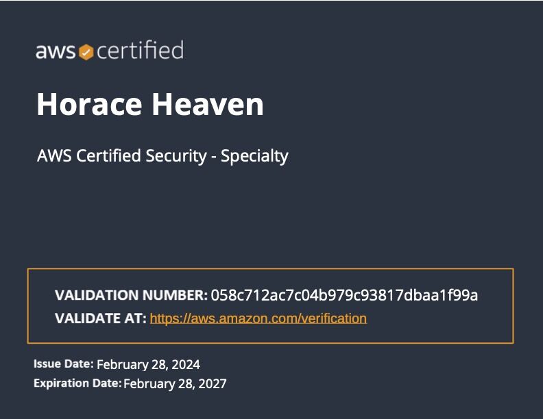 AWS Certified Security Specialty